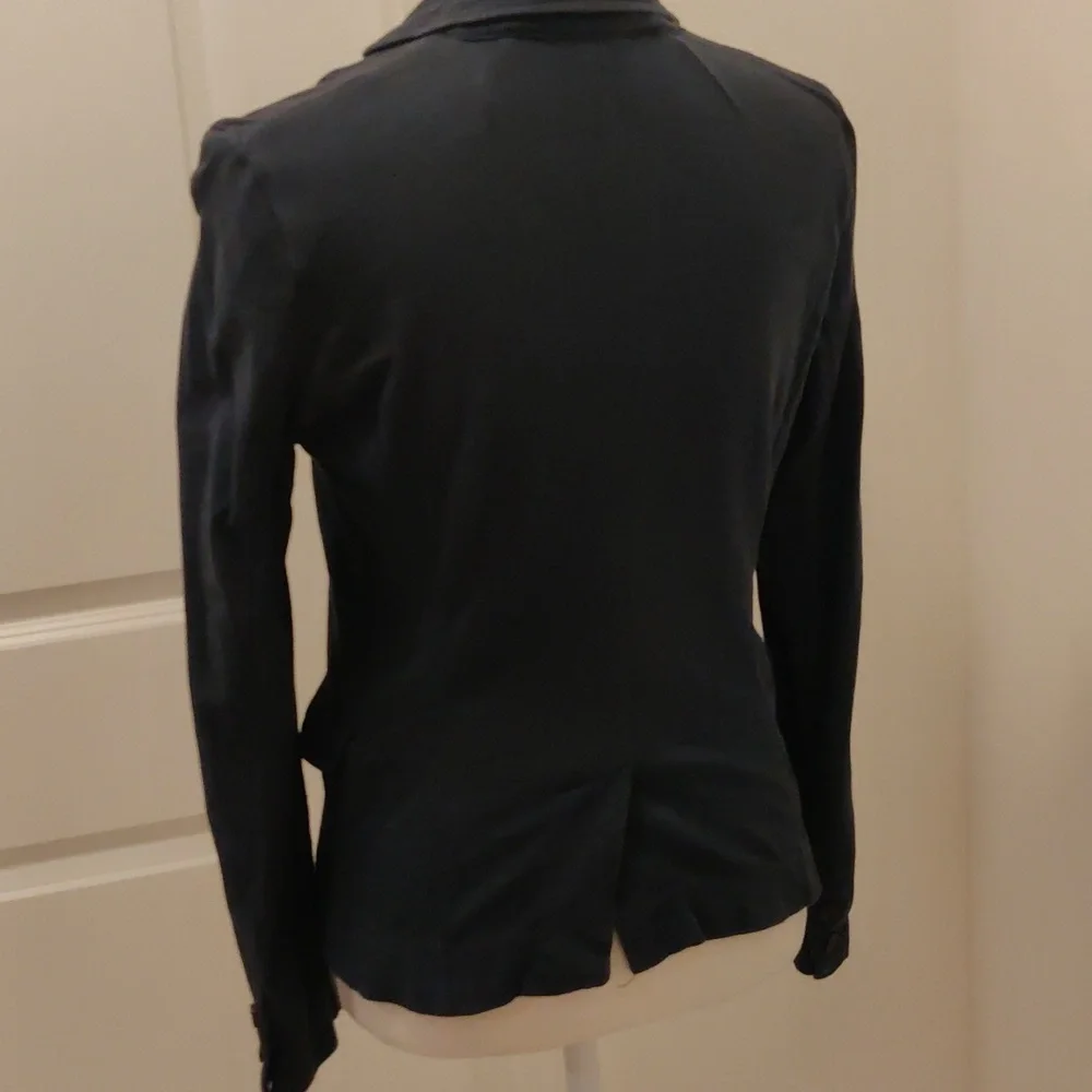 JCrew navy front 2 buttons closure Women blazer Y2K Cottagecore Retro Fashion